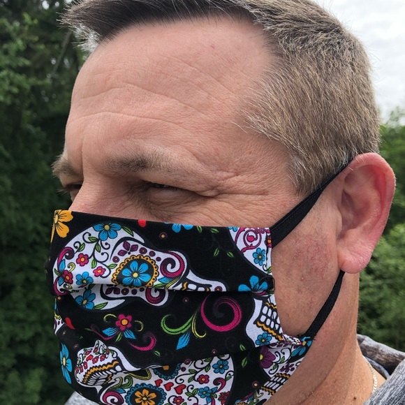 Cotton Face Mask Lighthouse Pattern - Picture 2 of 2